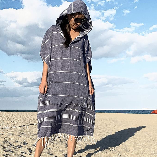 Fouta Beach Poncho